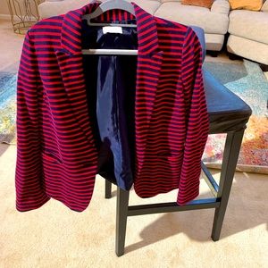 Striped Ann Taylor blazer perfect for day to nite!